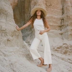 Ozma of California Wide Leg Pant Cone Denim 28